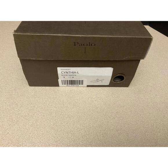 New! Womens Linea Paolo Cynthia Nude Nappy Buckled Kitten Heels Mules. Size 9.5M - Picture 2 of 11